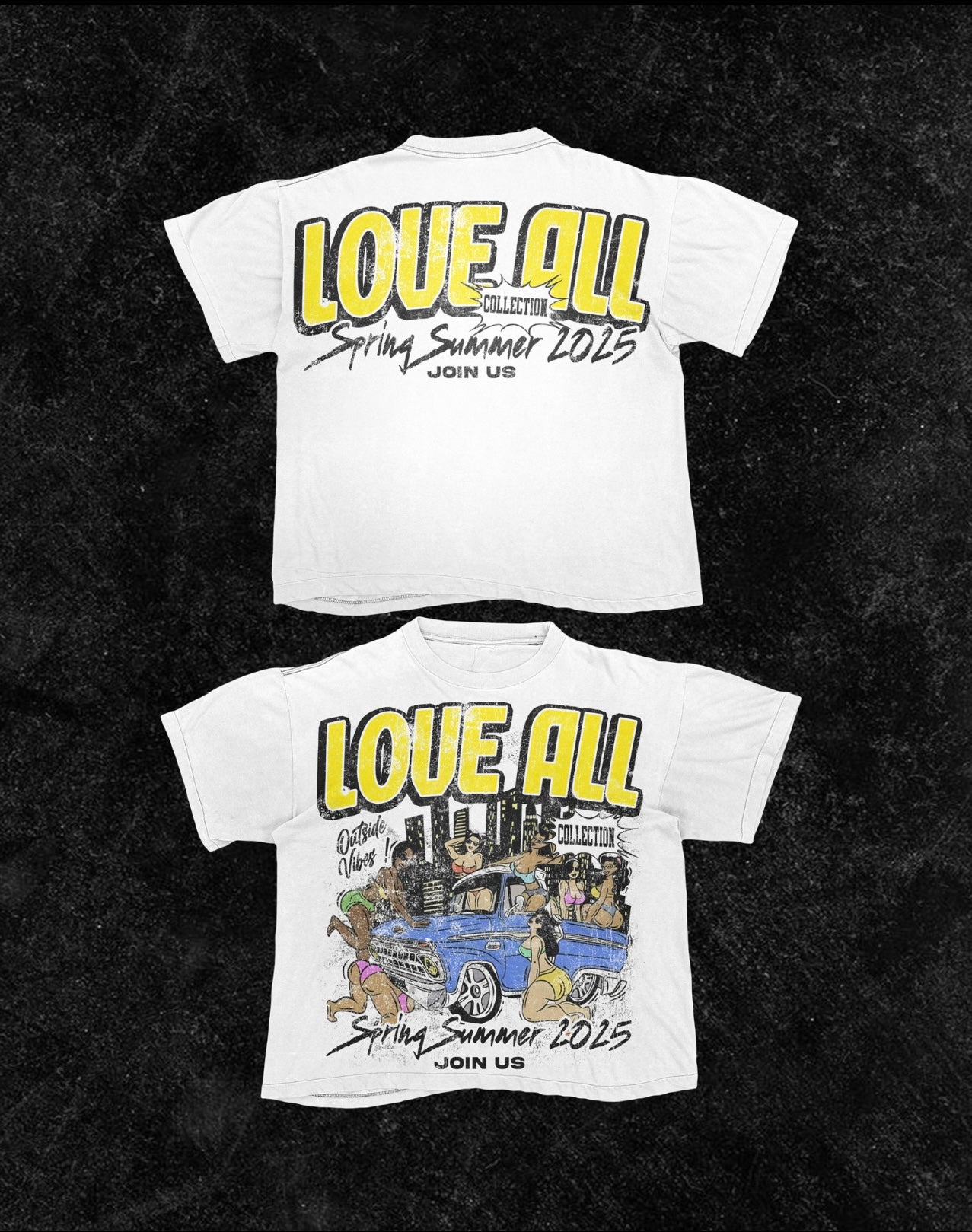 “Outside Vibes” 1 Vintage Tee (Only Available In White)