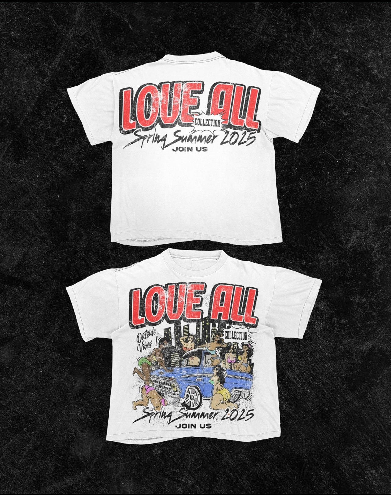 “Outside Vibes” 1 Vintage Tee (Only Available In White)