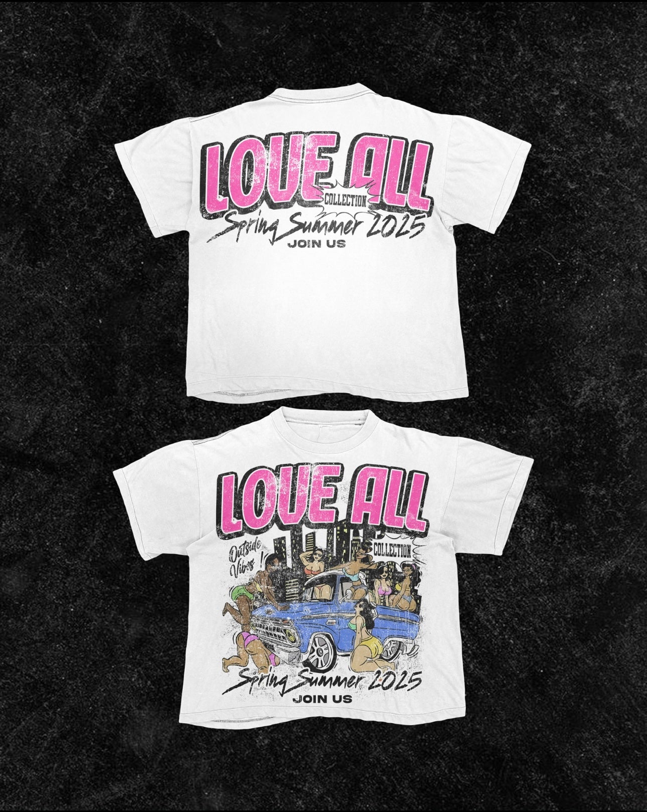 “Outside Vibes” 1 Vintage Tee (Only Available In White)