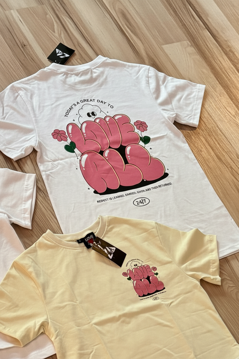 WHITE “Pink Love” T-Shirt