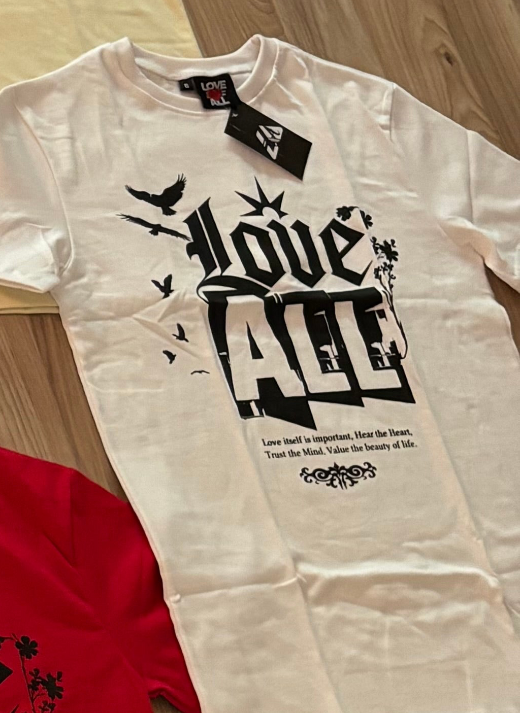 WHITE “Love Rules” T-Shirt
