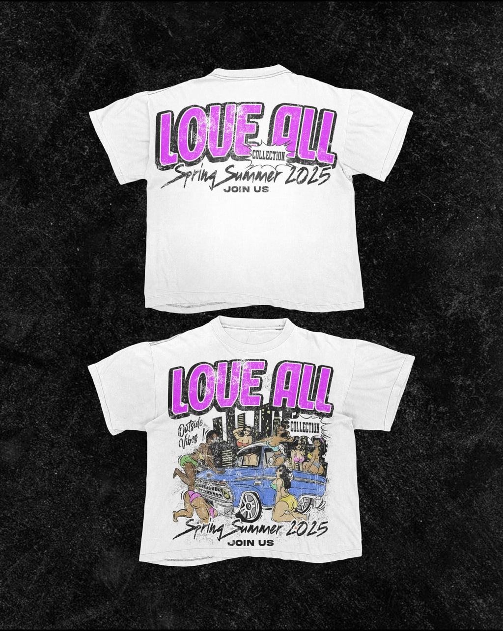 “Outside Vibes” 1 Vintage Tee (Only Available In White)