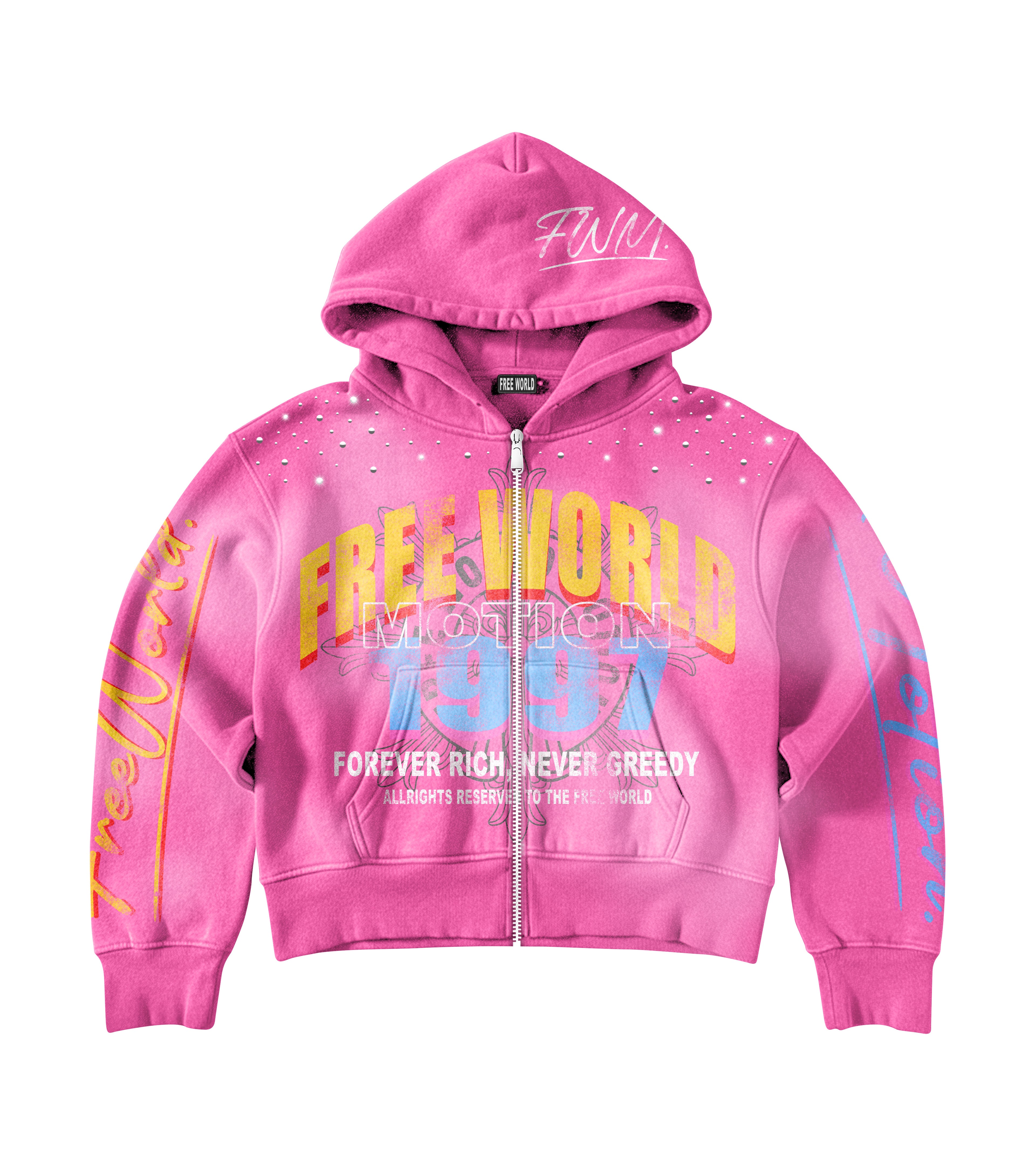 FreeWorld Motion “First Edition” Hoodie (Pink)