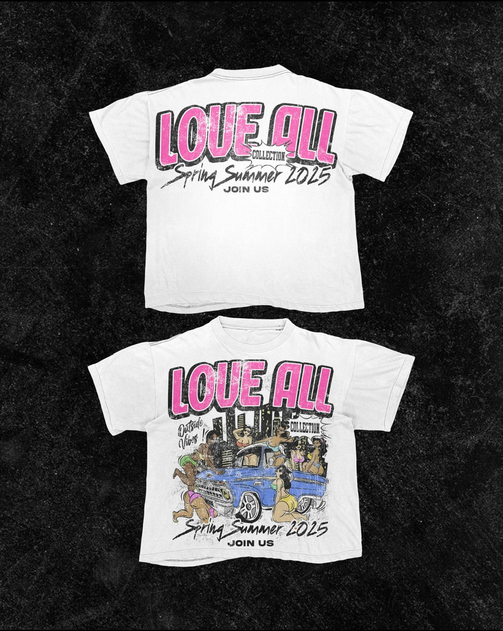“Outside Vibes” 1 Vintage Tee (Only Available In White)