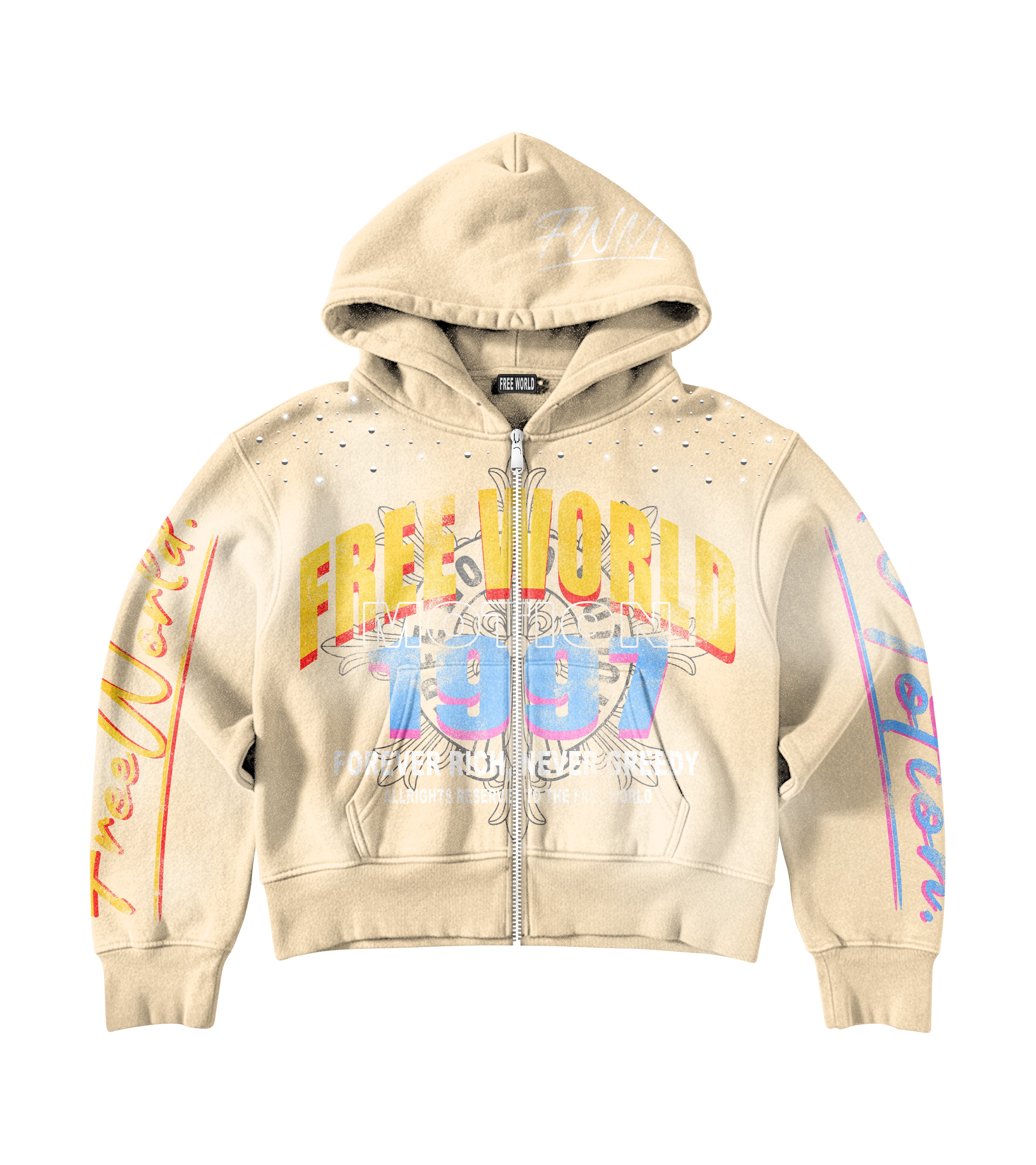 FreeWorld Motion “First Edition” Hoodie (Cream)