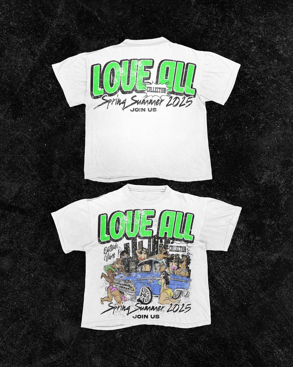 “Outside Vibes” 1 Vintage Tee (Only Available In White)