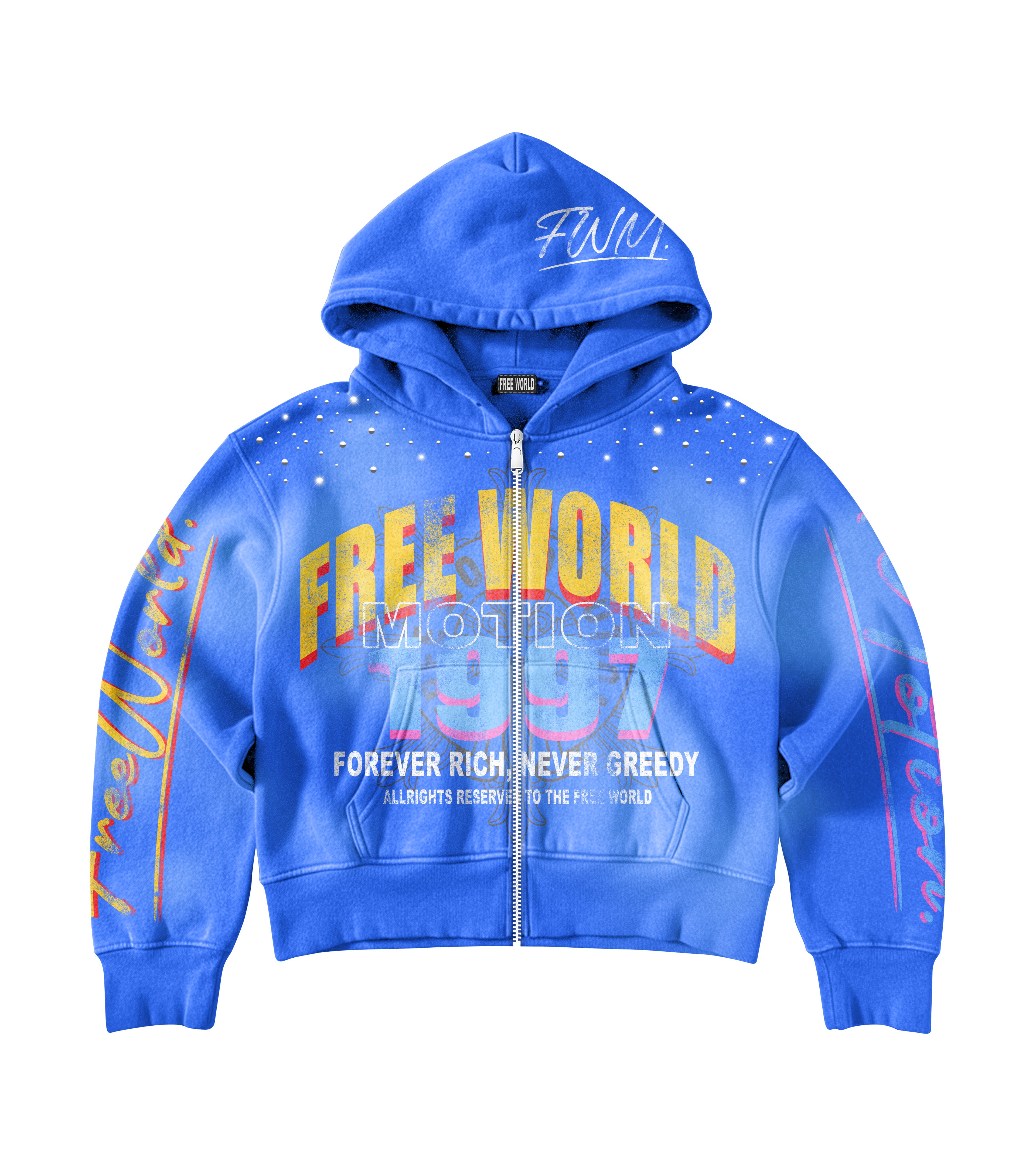 FreeWorld Motion “First Edition” Hoodie (Blue)
